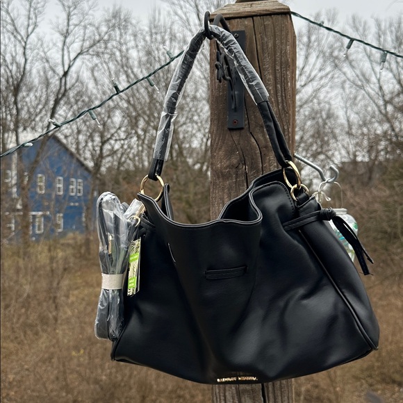 Badgley Mischka Handbags - Badgley Mischka Vegan Leather Slouchy Bucket Crossbody Shoulder Bag NWT $149